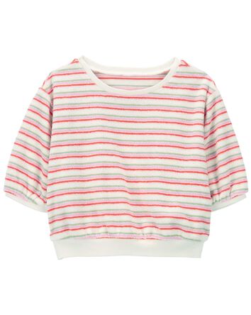 Toddler Striped Terry Top, 