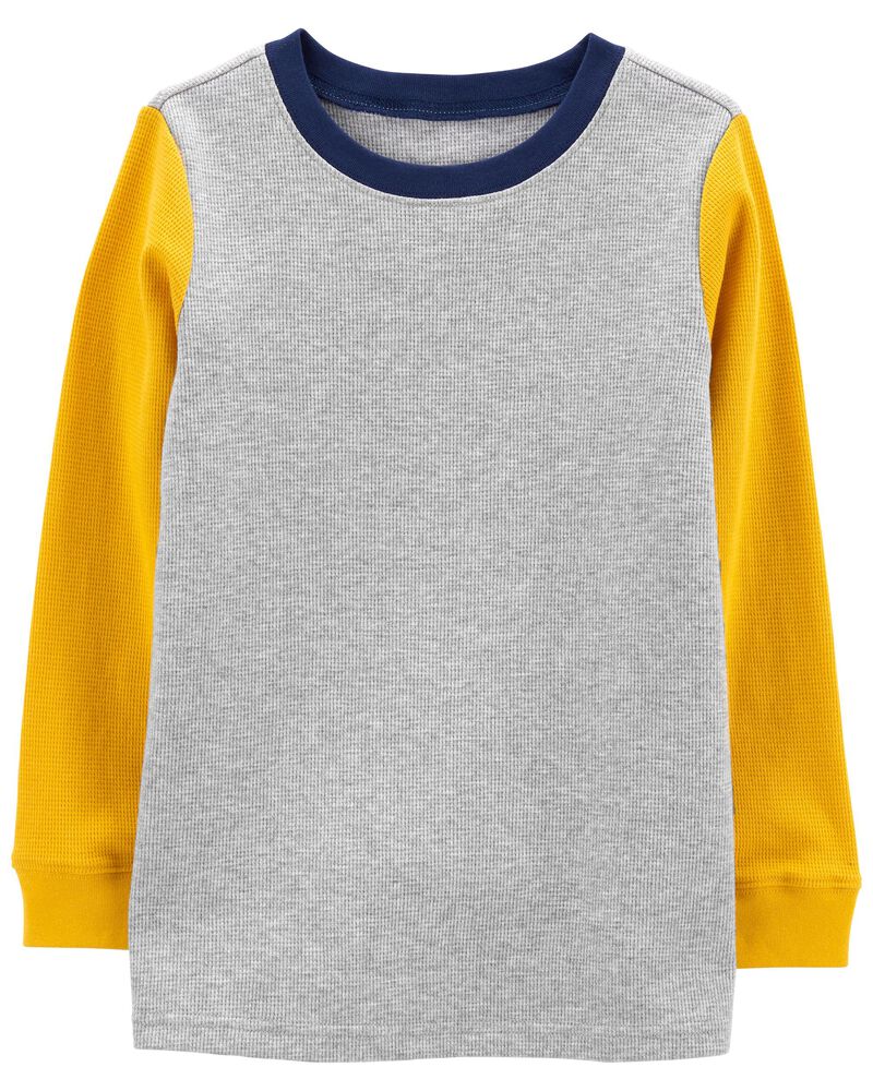 Grey & Yellow Long-Sleeve Tee, image 1 of 2 slides