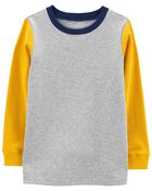 Grey & Yellow Long-Sleeve Tee, image 1 of 2 slides