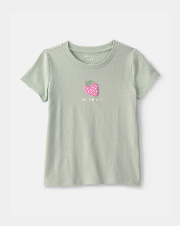 Toddler Girl Strawberry Graphic Tee - Green, 