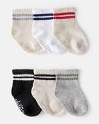 Baby Boy 6-Pack Ankle Socks, image 1 of 2 slides