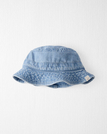 Baby Organic Cotton Chambray Bucket Hat, 