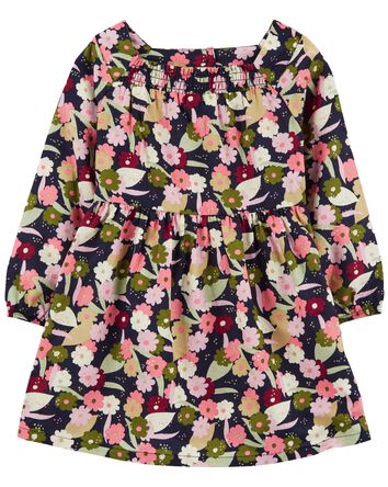 Toddler Floral Twill Dress, 