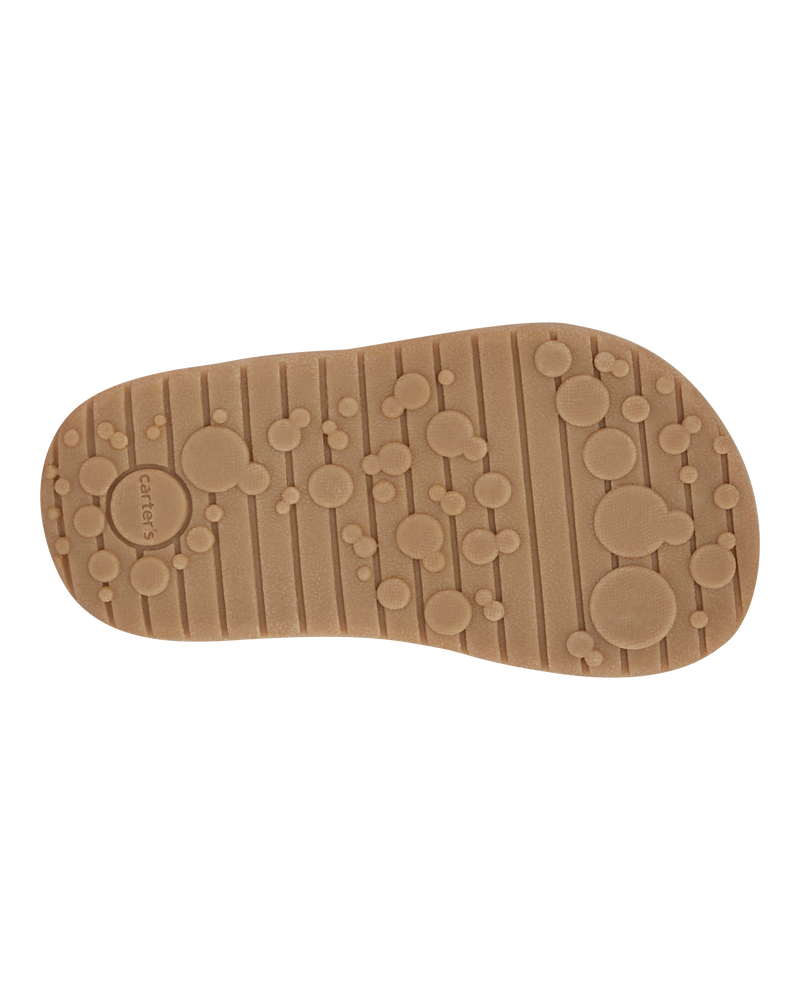 Baby Every Step® First Walker Bow Faux Cork Sandals - Pink, image 5 of 7 slides