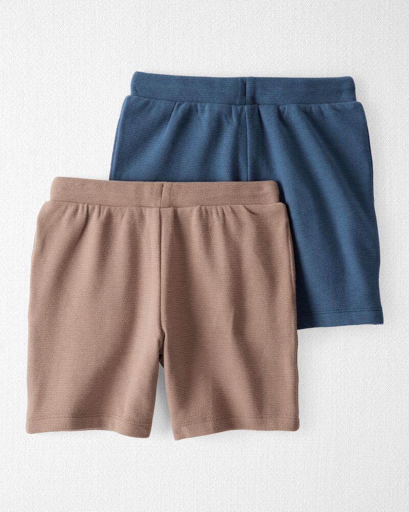 Kid 2-Pack Organic Cotton Shorts, image 3 of 6 slides