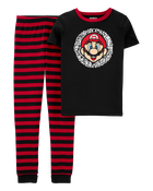 Kid Super Mario™ 100% Snug Fit Cotton Pajamas, image 1 of 3 slides