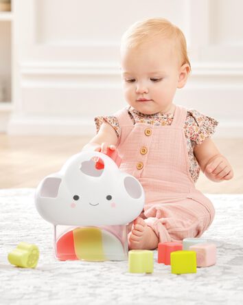 Silver Lining Cloud Feelings Shape Sorter Baby Toy, 