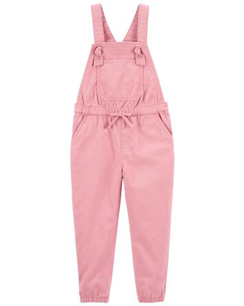 Toddler Tie-Front Twill Overalls, 