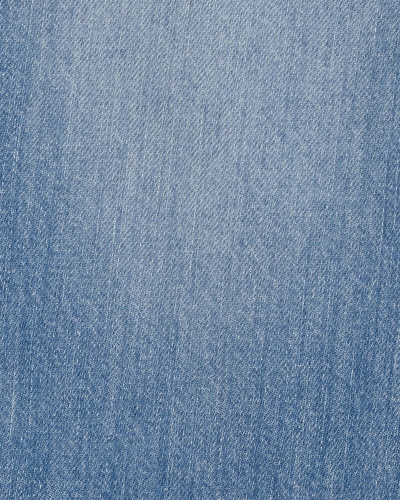 Kid Pull-On Wide Leg Denim Pant - Ozone Wash, image 3 of 4 slides