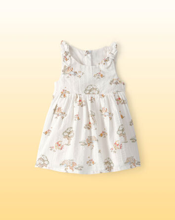 Baby Girl Disney&copy; Winnie the Pooh Sleeveless Dress with Bows - White, 