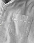 Adult  Women's Organic Cotton Button-Front Pajamas Set, image 2 of 4 slides