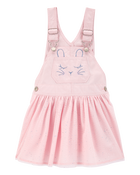 Baby Bunny Glitter Jumper Dress - Pink, image 1 of 4 slides