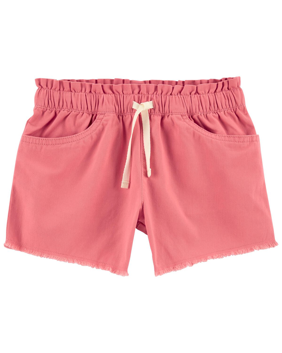 Pink Kid Paperbag Sun Shorts