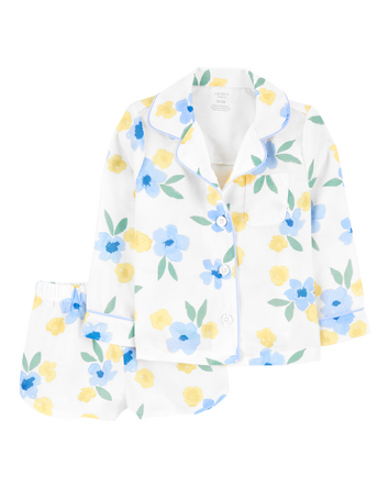 Toddler Floral Loose Fit 2-Piece Pajamas, 
