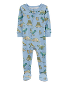Baby 1-Piece Dinosaur 100% Snug Fit Cotton Footie Pajamas, image 1 of 4 slides