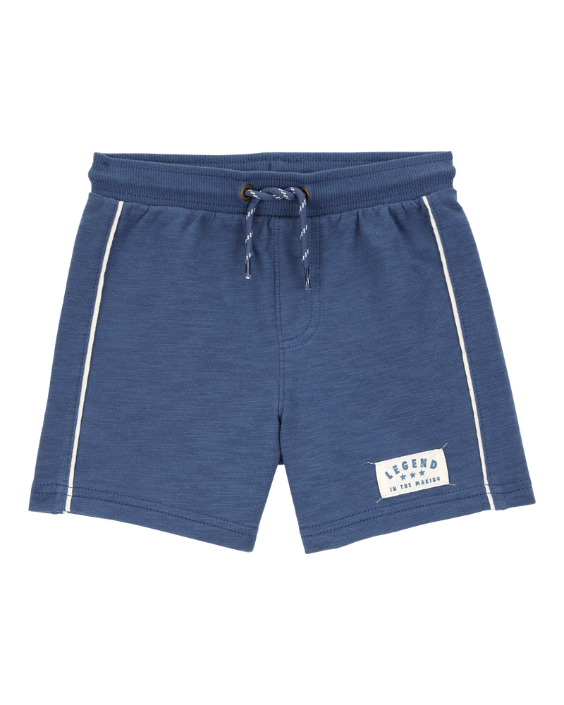 Baby All-Star Pull-On Cotton Shorts - Blue, image 1 of 4 slides