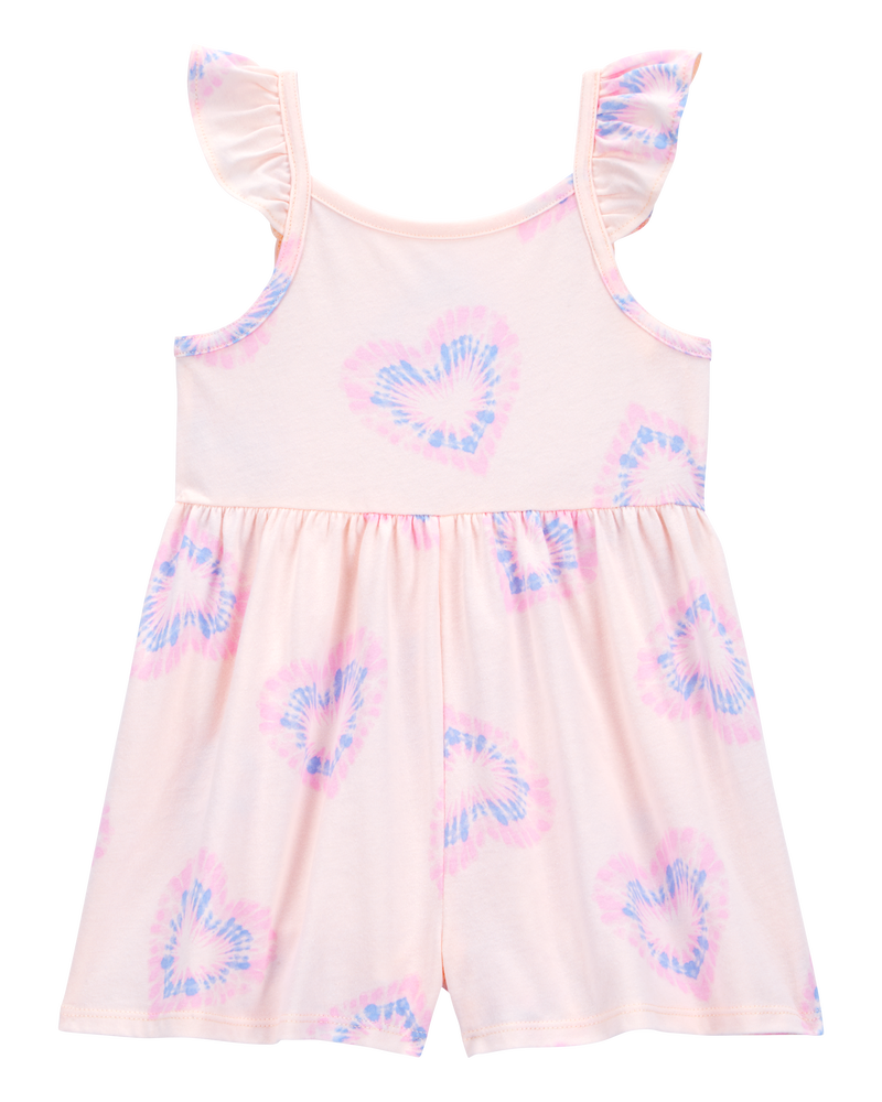 Toddler Heart Print Romper, image 1 of 3 slides