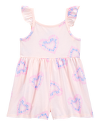 Toddler Heart Print Romper, image 1 of 3 slides