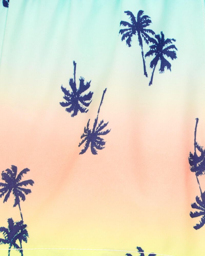 Toddler Boy Palm Tree Swim Trunks, image 3 of 4 slides
