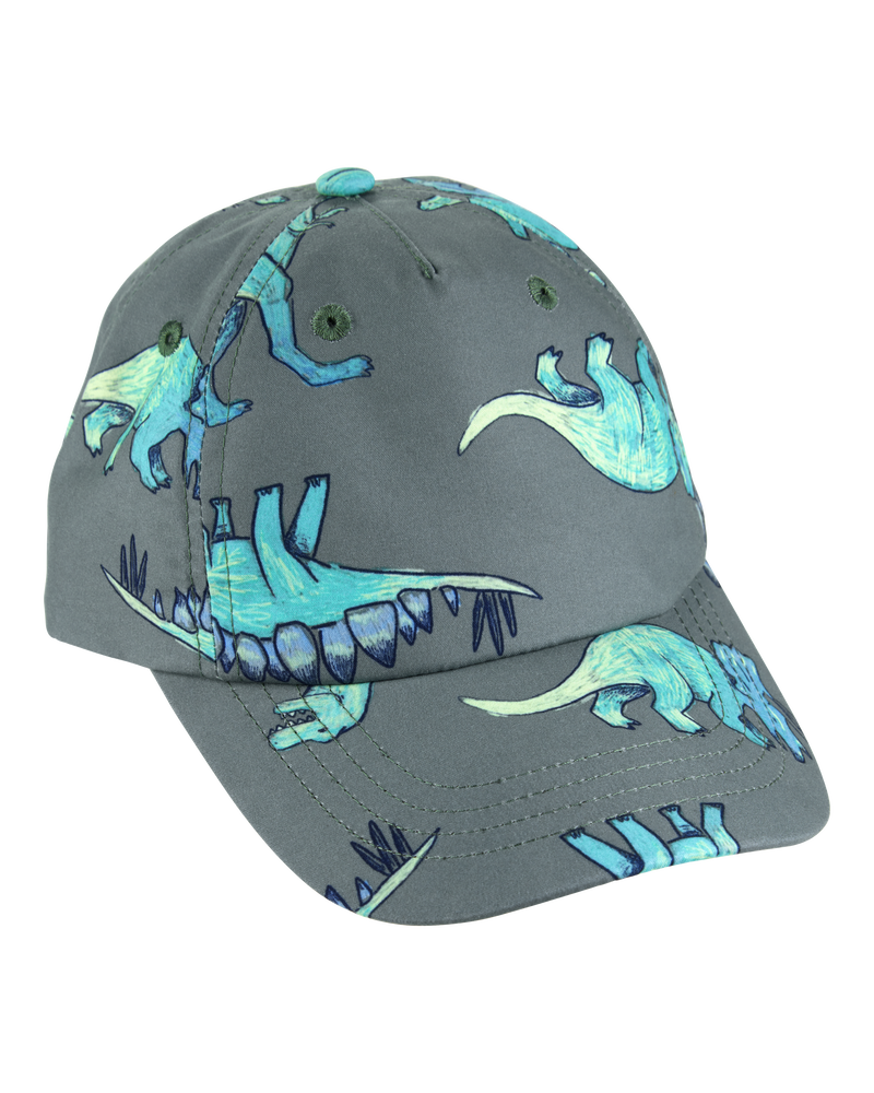 Kid Dinosaur Swim Cap - Green, image 1 of 2 slides