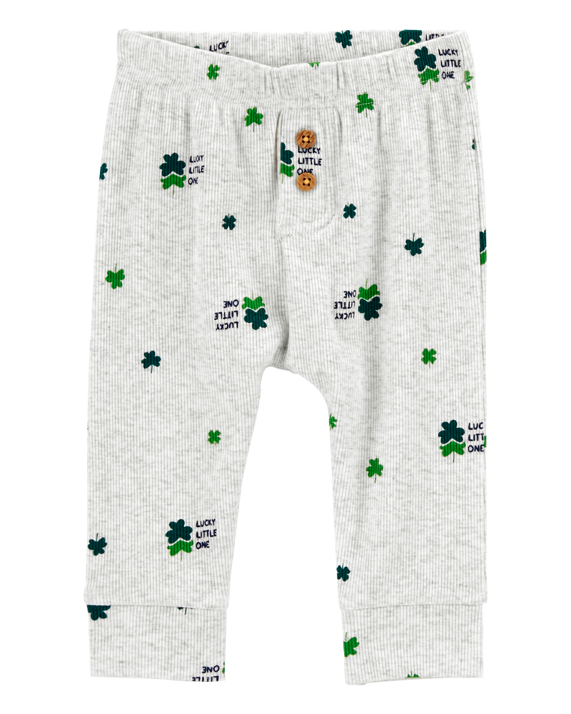 Baby 2-Piece St. Patrick's Day Top & Pant Set, image 2 of 4 slides