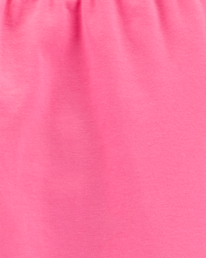 Kid 2-Pack Pink & Grey Cotton Stretch Leggings, image 2 of 4 slides