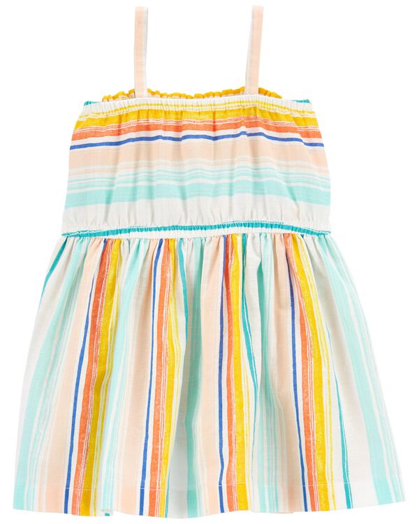 Multi Baby Striped Smocked Sundress | carters.com