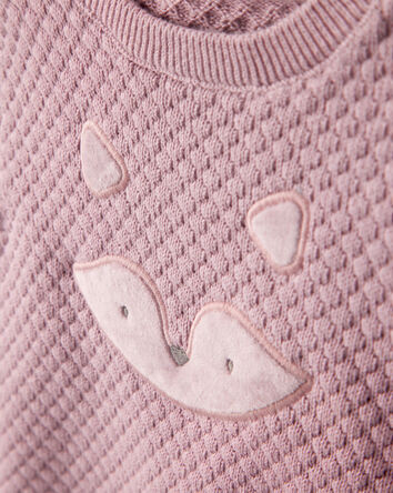 Baby Girl Fox Cotton Long-Sleeve Tee & Pant Set - Pink, 