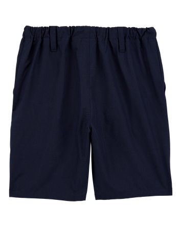 Boys Active Pull-On Uniform Shorts - Navy, 