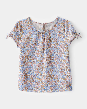Toddler Floral Short-Sleeve Fashion Top, 