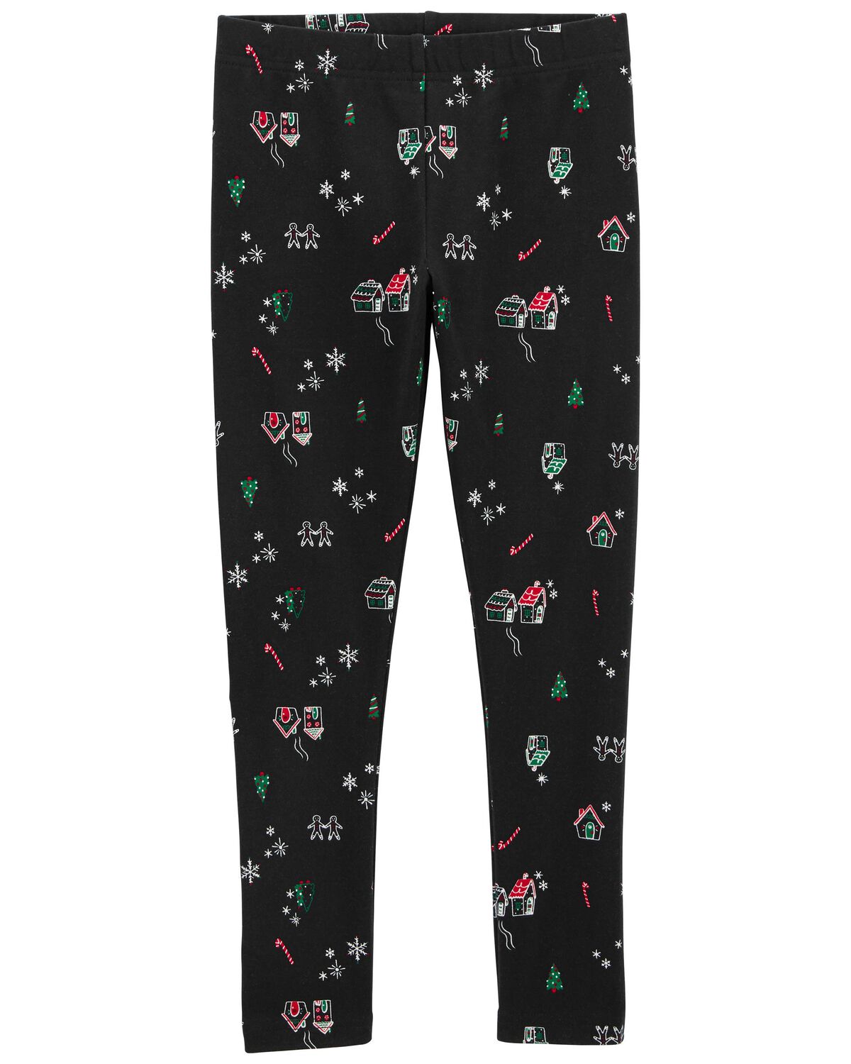Black Kid Christmas Leggings