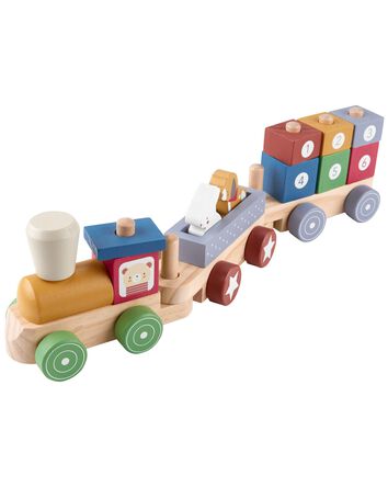 Toddler Wooden Train Set, 