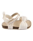 Baby Crochet Sandal - Gold, image 2 of 6 slides