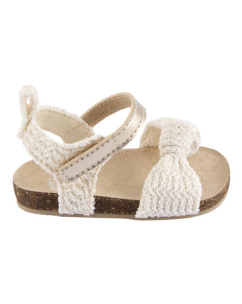 Baby Crochet Sandal - Gold, 