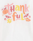 Kid Thankful Thanksgiving Long-Sleeve Graphic Tee, image 2 of 3 slides