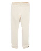 Kid High-Rise Twisted-Hem Pants - Cream, image 1 of 5 slides