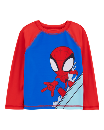 Toddler 2-Piece Spider-Man Rashguard & Swim Trunk Set, 