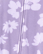 Toddler 1-Piece Fleece Floral Footie Pajamas, image 2 of 4 slides