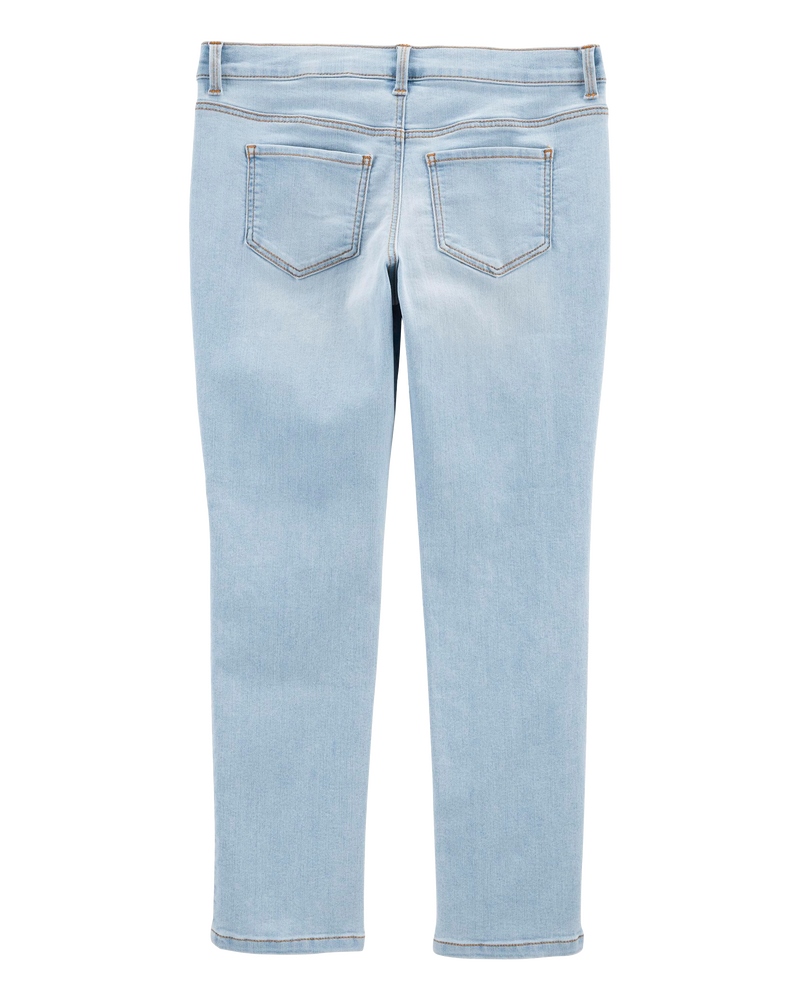 Kid Blue Ice Wash Plus-Fit Skinny-Leg Jeans, image 2 of 5 slides