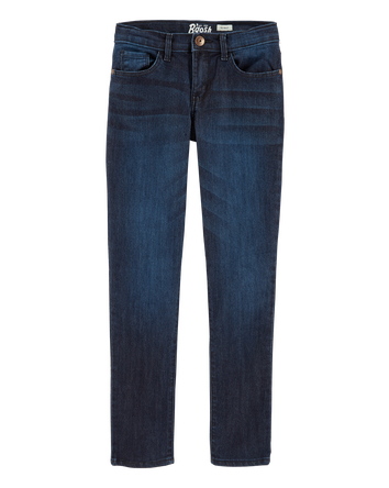 Kid Dark Wash Skinny-Leg Jeans, 