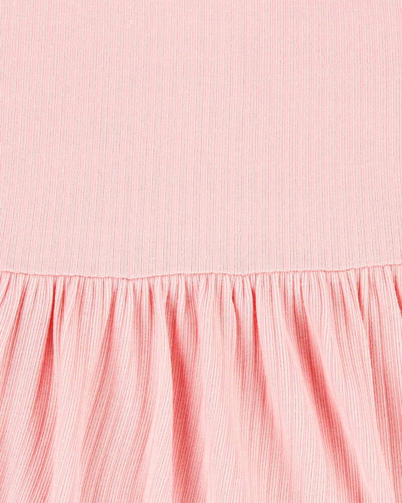 Baby Girl Solid PurelySoft Bodysuit Dress - Pink, image 4 of 7 slides