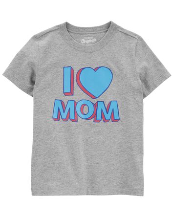 Toddler 'I Love Mom' Graphic Tee, 