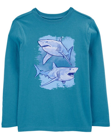 Shark Long-Sleeve Graphic Tee, 