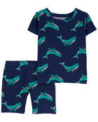 Toddler 2-Piece Whale PurelySoft Pajamas, image 1 of 3 slides