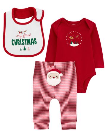 Baby 3-Piece My First Christmas Set, 