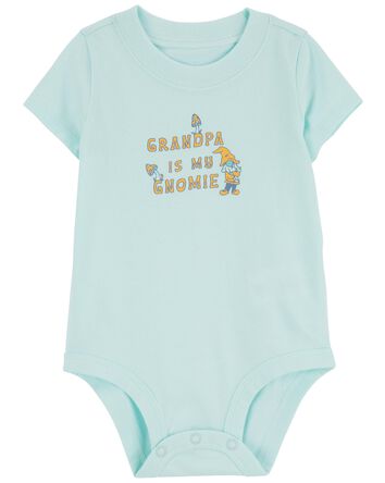 Baby Grandpa Gnome Cotton Bodysuit, 