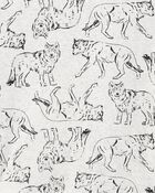 Kid 4-Piece Wolf Pajamas, image 3 of 4 slides