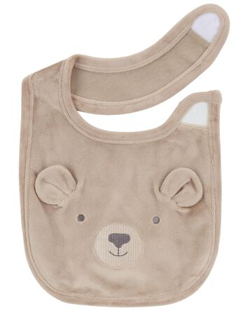 Baby 3-Piece Bear Booties & Bib Set, 