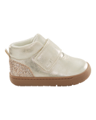  Every Step® First Walker Sparkle High-Top Boots - Silver, image 2 of 7 slides