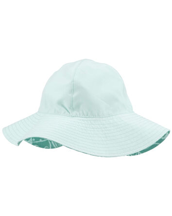 Toddler Ocean Print Reversible Swim Hat, 